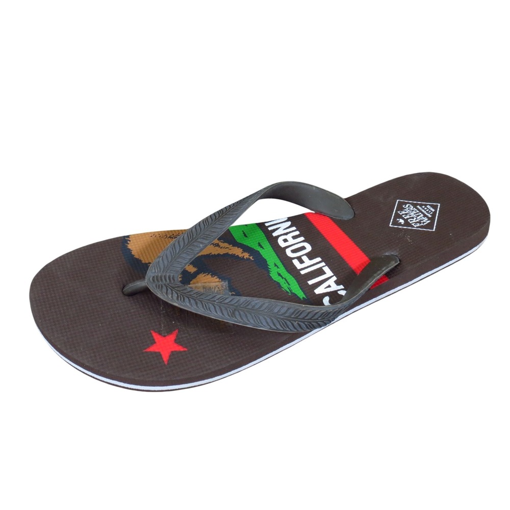 Free Waters Tommy Mens Flip Flop Sandals Size 9 Beach Pool California Brown